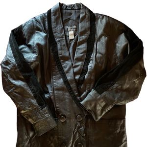 Vintage Marco Morani Leather Trench Jacket